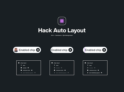 Hack Auto Layout / Figma buttons chips design system figma hack tags