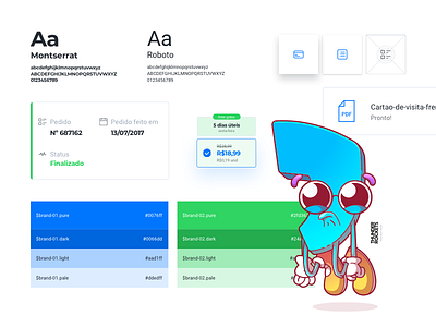 Design System Offset card design system icons illustration scale design tokens ui