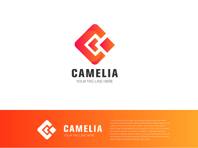 Camelia Logo 3d logo 3d logo design branding concept creativity design illustration logo logo design logos logotype typography vector