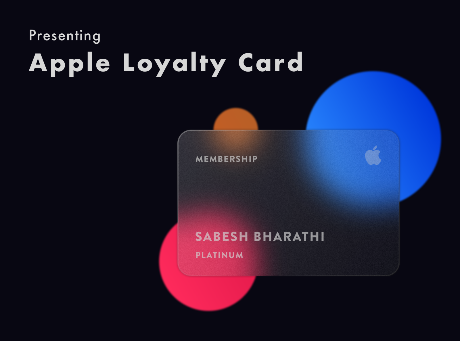 Apple Loyalty Card by Sabesh Bharathi on Dribbble