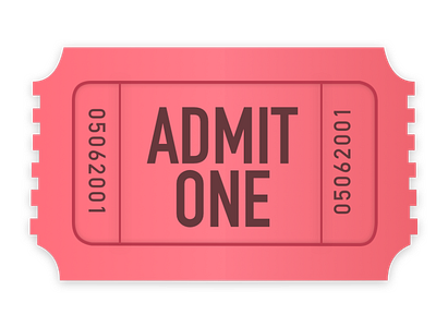 Red Ticket Emoji by Sabesh Bharathi on Dribbble