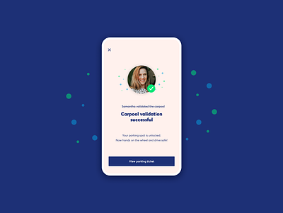 Confirmation Screen [Carpool App] app carpool design feedback ui uidesign ux ux design