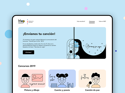 Landing page [student's talent contest]