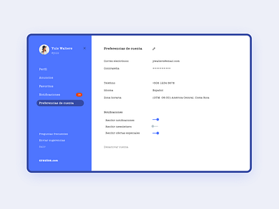 Settings [e-commerce] daily ui dailyui design settings settings ui ui ux ux design