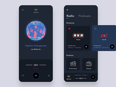 Music player [radio app] app daily ui dailyui music music app music player music player ui radio radio app ui uidesign ux ux design