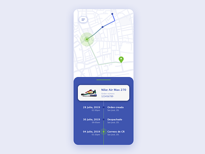 Location tracker [package] app daily ui dailyui package shopping ui uidesign ux ux design