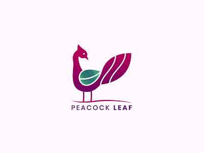 PL- Peacockleaf art design flat icon illustration illustrator logo minimal ux vector
