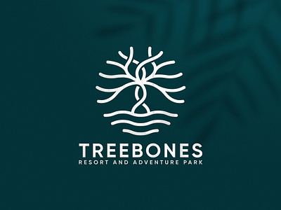 TREEBONES - Resort - Logo Design abstract adobe illustrator art brand branding design flat graphic design icon logo minimal resort resort logo vector