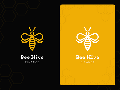 Bee Hive Finance Logo bee bee logo branding design finance logo icon illustration logo logo design vector