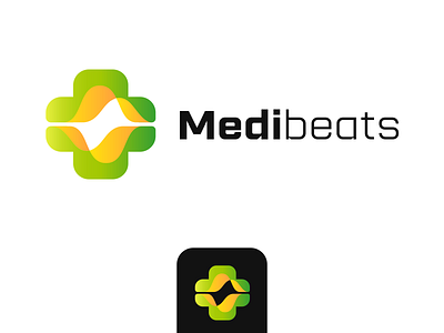 Medibeats Healthcare logo Concept