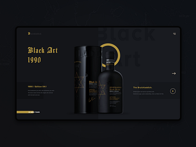 Black Art Product shop ui branding design clean design dark ui drink shop ui e commerce website graphic design logo design product page design shop home page shop ui design uidesign web web page design