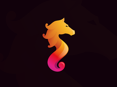 Seahorse Logo branding graphic design illustration logodesign vector
