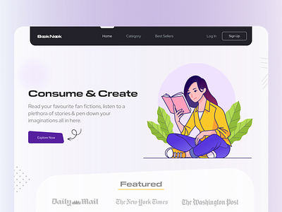 BookNook Concept Landing Page