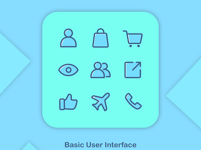 Icons Basic User Interface 64 px icons mobile app mobile ui ui uidesign