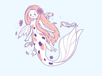 Mermay #3 clean design flat icon icon artwork illustration illustrator logo logo design simple