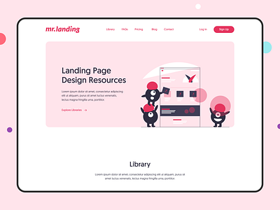 Mr.  Landing — Hero Section 🖱️