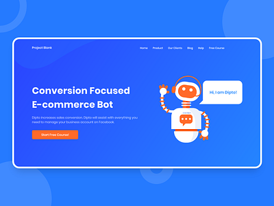 Project Blank | Chatbot Landing Page