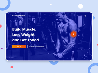 Shredder Academy | Gym Landing Page