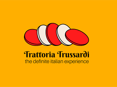 Trattoria Trussardi branding graphic design logo