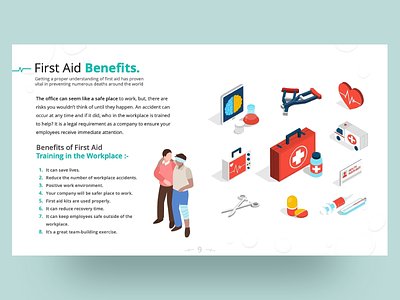 First Aid PowerPoint Presentation Template business clean creative design doctor first aid health illustration infographic medical medical care modern powerpoint powerpoint template ppt template pptx presentation slide slides template