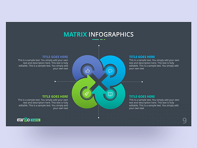 Eargo Matrix Infographics PowerPoint Template business clean creative design diagrams graphic design infographic infographic design matrix powerpoint powerpoint template pptx presentation presentation design slides swot template vector