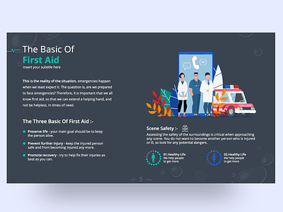 First Aid PowerPoint Presentation Template clean creative design doctor emergency first aid kit health healthcare hospital infected infographic medical medical care medical design powerpoint powerpoint template presentation presentation template safety slide