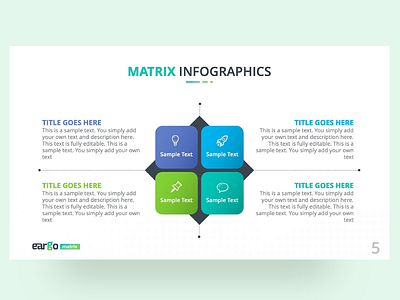 Eargo Matrix Infographics PowerPoint Template business clean colors creative design editable infographic infographic design light mode matrix minimal powerpoint powerpoint template ppt template pptx presentation presentation design slide swot vector