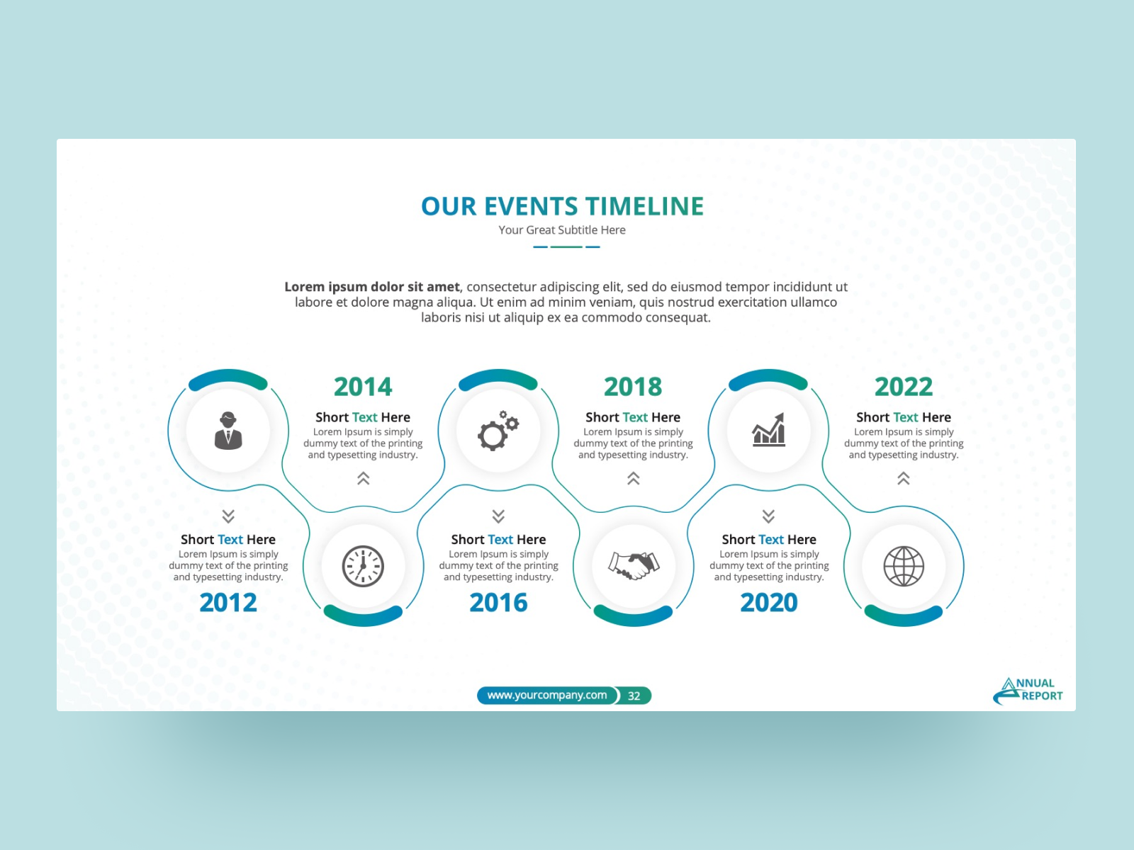 Annual Report Powerpoint Template Free Download Ppt F 8922