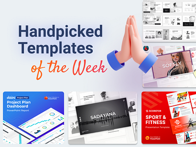 Our Handpicked Templates of the week 🔥 business clean creative goodies handpicked infographic powerpoint powerpoint template ppt template pptx presentation presentation design presentation template slides
