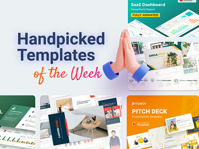 Our Handpicked Templates of the week 🔥 business clean creative design handpicked pitchdeck powerpoint powerpoint template ppt pptx presentation presentation design template design