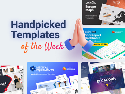 Our Handpicked Templates of the week 🔥 business clean creative dashboard design handpicked infographic maps powerpoint powerpoint template ppt template pptx presentation design slides