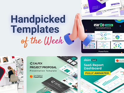 Our Handpicked Templates of the week 🔥 business chart clean creative dashboard dashboard ui design infographic matrix matrix infographic powerpoint powerpoint template pptx presentation project proposal saas saas design saas report slides table