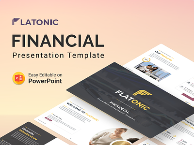 Flatonic – Financial PowerPoint Presentation Template business chart creative design f financial financial app financial service illustration infographic logo mission powerpoint powerpoint template presentation reporting vision