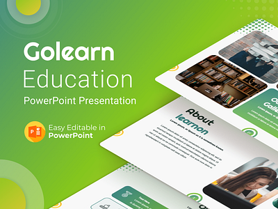 Golearn - Education PPT Presentation Template animation branding business course courses creative design education educational graphic design illustration infographic logo mockup powerpoint powerpoint template presentation teacher ui