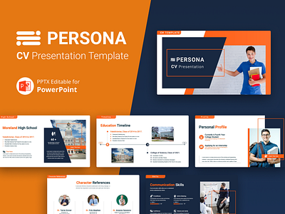 PERSONA – Professional CV PowerPoint Template branding business creative cv cv design cv resume cv template design graphic design illustration infographic logo motion graphics powerpoint powerpoint template presentation presentation design template ui work