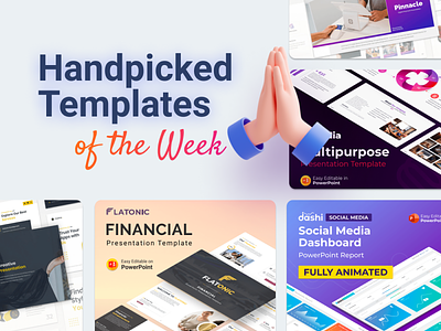 Our Handpicked Templates of the week 🔥 advertising branding business business plan chart corporate creative dashboard design financial project graphic design illustration infographic mockup photography portfolio powerpoint powerpoint template presentation process