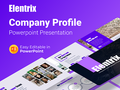 Elentrix – Company Profile Presentation Template business company company profile company values creative design graphic design illustration infographic mission our strategy powerpoint powerpoint template presentation services solutions team vision who we are