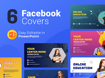 6 Education facebook cover 3d animation business cover creative design education education social media facebok cover template facebook facebook cover illustration infographic logo powerpoint powerpoint template presentation social media social media template ui