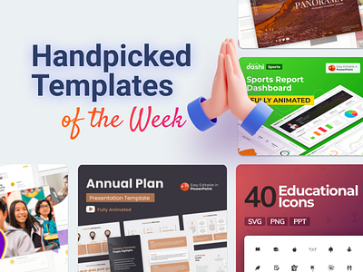 Our Handpicked Templates of the week 🔥 3d animation branding business creative dashboard design graphic design illustration infographic logo motion graphics powerpoint powerpoint template presentation ui