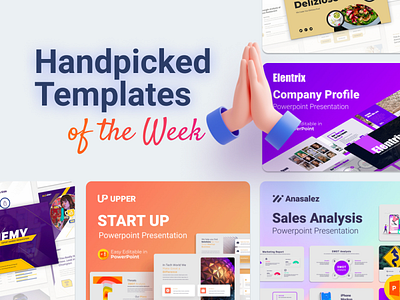 Our Handpicked Templates of the week 🔥 3d animation branding business creative design graphic design illustration infographic logo motion graphics powerpoint powerpoint template presentation ui