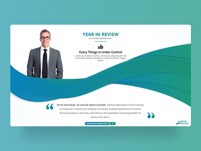 Annual Report - PowerPoint Presentation Template annual report business corporate creative design graphic design illustration infographic layout logo plan powerpoint powerpoint template premium presentation report startup strategy