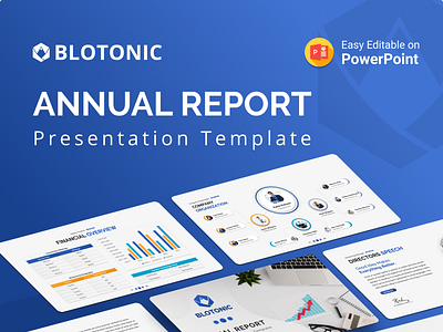 Blotonic – Annual Report PowerPoint Presentation Template annual report business company profile control creative design financing illustration infographic mockup multipurpose organization chart planning powerpoint powerpoint template presentation product strategy team