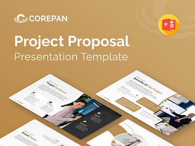 Corepan – Project Proposal PowerPoint Presentation Template business challenges competitor analysis creative design illustration infographic market size powerpoint powerpoint template presentation project budget project evaluation project phases project proposal service offering smart goals solutions swot analysis target audience