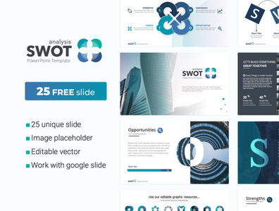 SWOT analysis free template by Premast on Dribbble