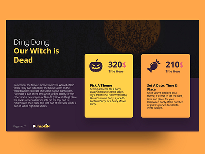 Pumpkin Free Halloween Presentation Template business creepy dead free freebie ghost halloween halloween illustration holiday infographic magic powerpoint template ppt presentation pumpkin scary spell spooky template witch