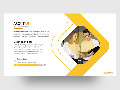 Education PowerPoint Presentation Template clean colors creative design education elearning free freebies graduation infographic minimal neat powerpoint template presentation product slide student project students typogaphy university