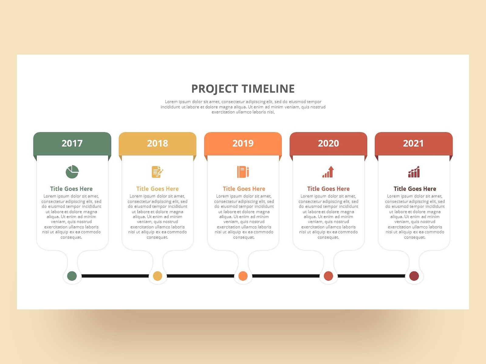 Project Timeline PowerPoint Template by Premast on Dribbble