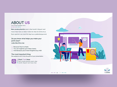 E-Learning PowerPoint Presentation Template aboutus charts clean creative design education elearning free freebies illustration infographic infographics inspiration learning powerpoint powerpoint template ppt template presentation slides student