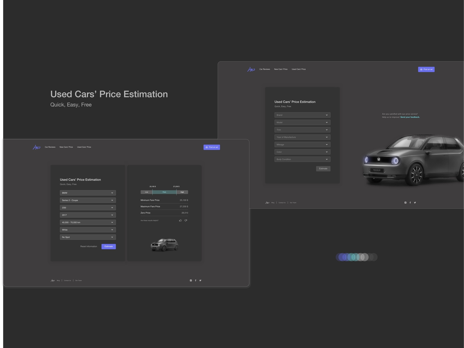 Car Price Estimation by Shiva Sharifpour on Dribbble
