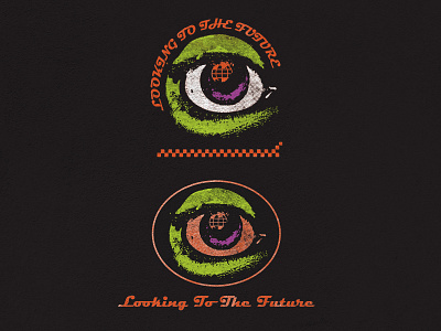 LOOKING TO THE FUTURE artwork branding clothing design design drawing freelance freelance illustrator horror illustration logo streetwear tattoo thriller tshirt design vector vintage badge wacom